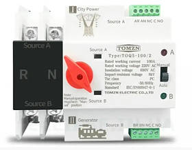 Автомат введення резерву 2P 230В 100A TOMZN