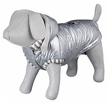 Куртка зимова з капюшоном для собак Trixie Dog Prince срібло 27 см