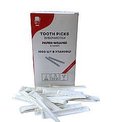 Зубочистка 1000 шт/50 В індив. упак.папері (50шт/ящ)