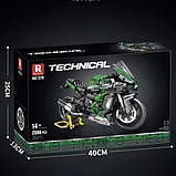 Конструктор мотоцикл дитячий спортивний гоночний, на 2088 деталей, фото 4