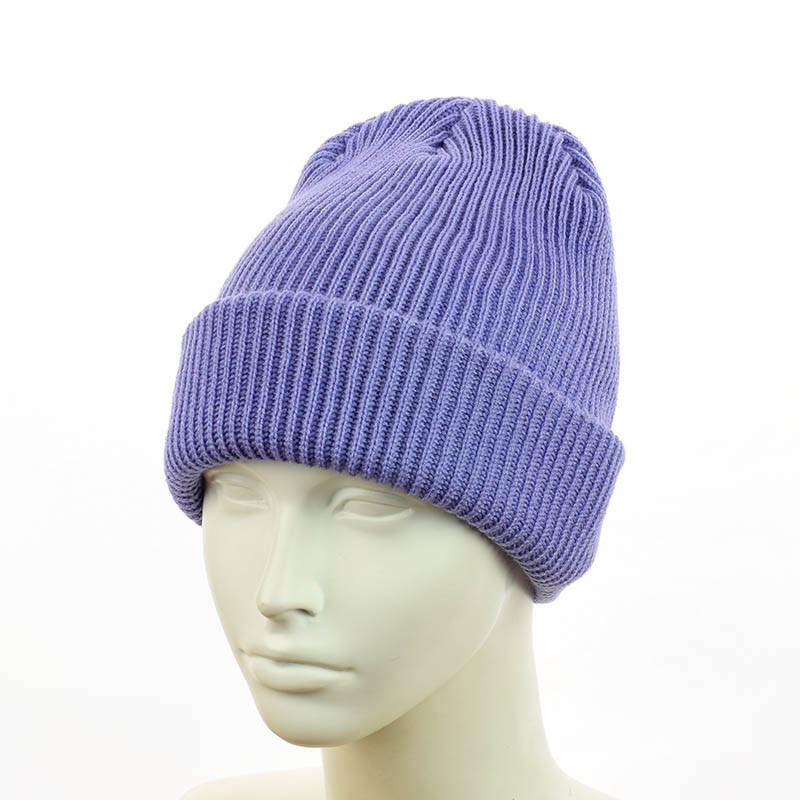 Шапка-біні "Мішель" лавандовий