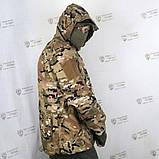 Тактична вітрозахисна водозахисна чоловіча куртка Softshell Shark Skin MultiCam, фото 8