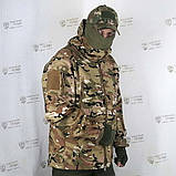 Тактична вітрозахисна водозахисна чоловіча куртка Softshell Shark Skin MultiCam, фото 10