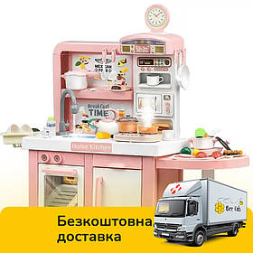 Кухня іграшкова дитяча (звук, музика, підсвічування, парогенератор, подача води, посуд, прилади) 100 T-4