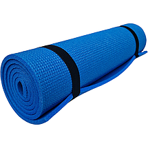 Каремат туристичний 1500х500х8мм, похідний, теплий дитячий килимок, Україна, колір синій, фото 4