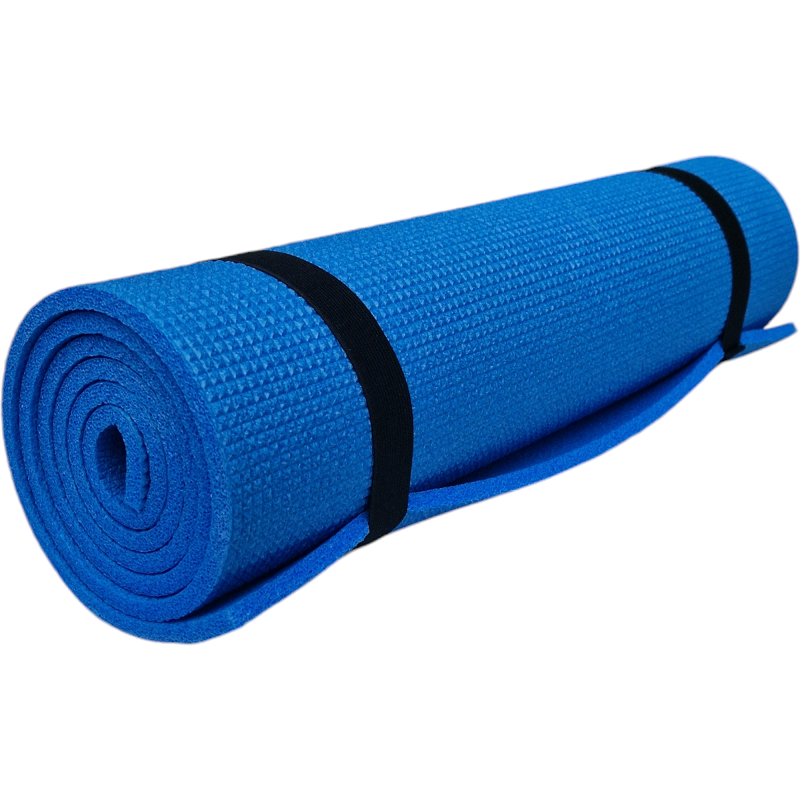 Каремат туристичний 1500х500х8мм, похідний, теплий дитячий килимок, Україна, колір синій