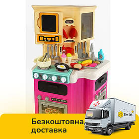 Кухня дитяча (77 аксесуарів, мелодії, звук, світло, робочий кран, парогенератор, посуд) 922-165