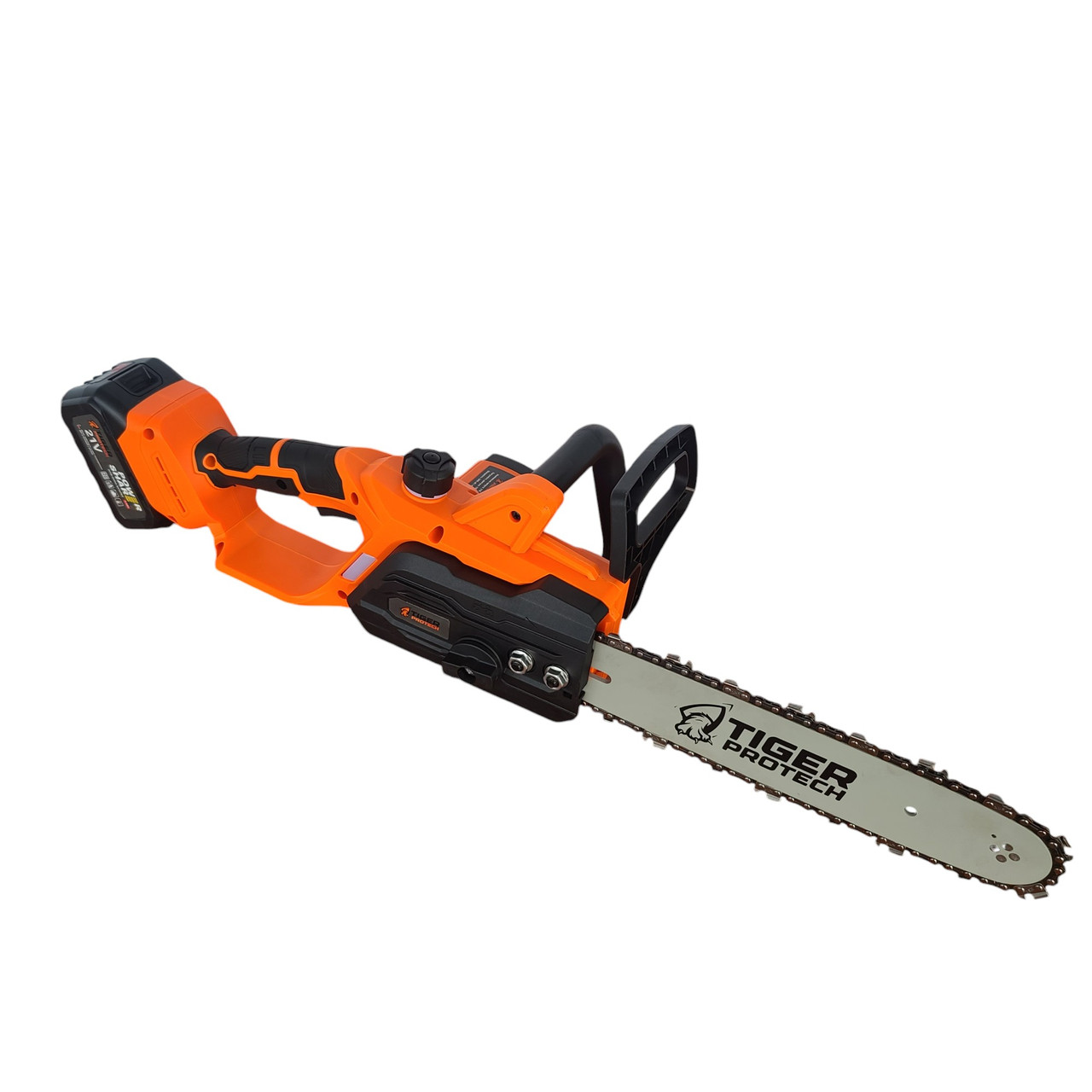 Акумуляторна пила TigerProTech CS-S4, 30см, безщітковий двигун, 2 АКБ по 4Aг, кейс + олива 1л, фото 1