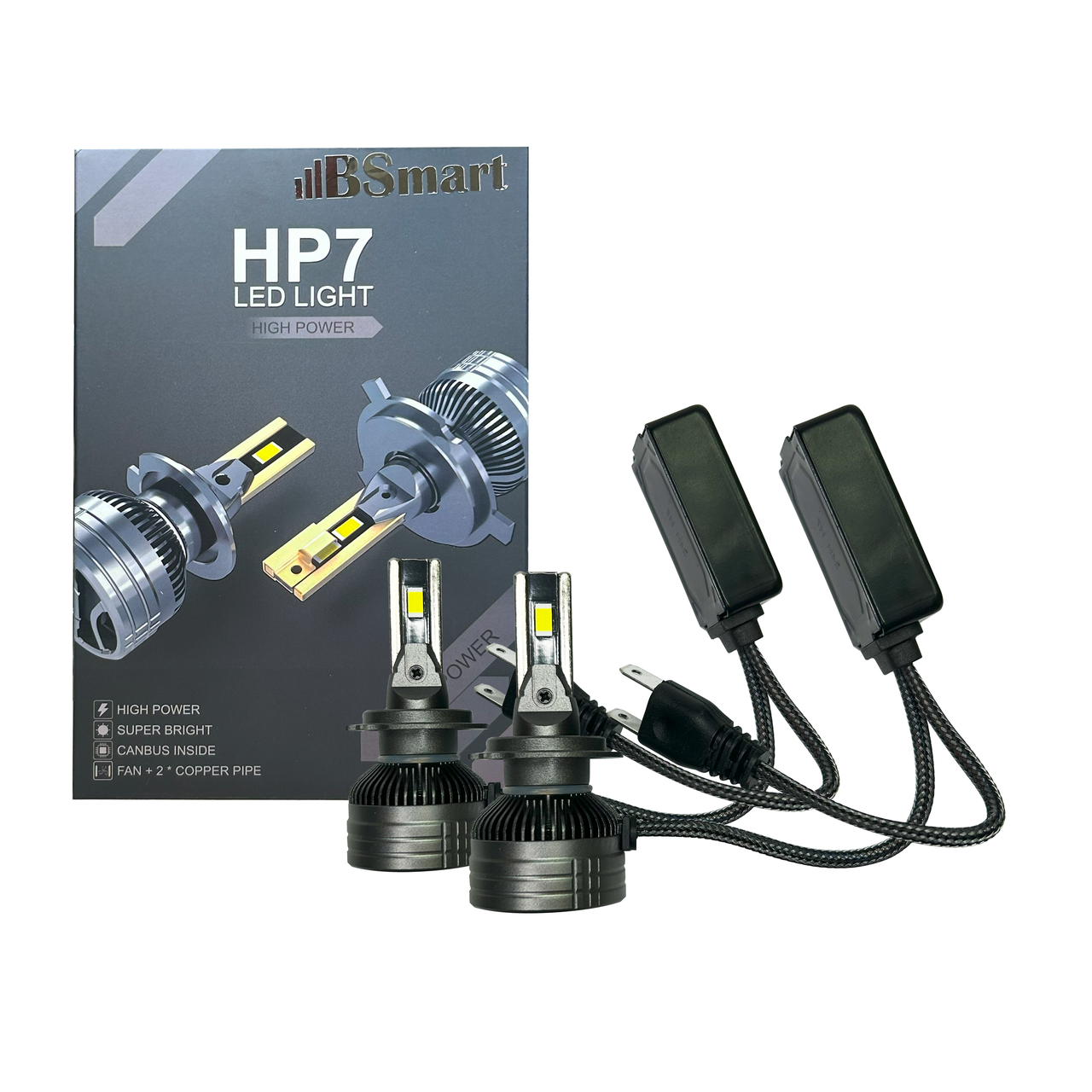 Автолампи LED BSmart HP7 CSP H7 12000Лм 130Вт 6000K 12В Canbus 65Вт на лампу
