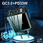 Зарядний пристрій XON PowerCharge 65W (PD33) USB Type-C (PCWA065033A1C1B 6037) Чорний, фото 3