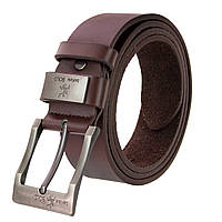 Мужской кожаный ремень Bolo Bekele Hawk 125 см Brown
