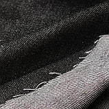 Джинс "варений" бавовняний темно-сірий ширина 1,8м, фото 7