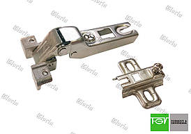 Завіса для рамочного профілю Z1 напівнакладна FGV (Італія)