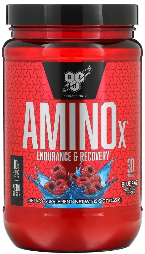 Амінокислоти BCAA BSN Amino X 435 г Блакитна малина
