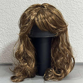 Перука хвилясте волосся, коричнева, Парик волнистые волосы