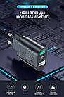 Зарядний пристрій XON PowerCharge 65W (PD33) USB Type-C (PCWB065033A1С1B 6051) Чорний, фото 7