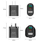 Зарядний пристрій XON PowerCharge 65W (PD33) USB Type-C (PCWB065033A1С1B 6051) Чорний, фото 11