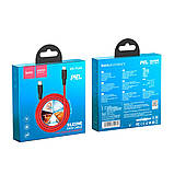 Кабель USB Hoco X21 Plus Silicone PD 20W Type-C to Lightning Колір Чорно-Білий, фото 6