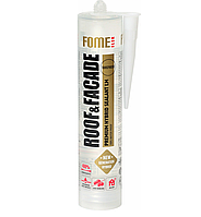 Герметик гібридний MS полімерний для покрівель та фасадів FOME FLEX Roof&Facade 300 мл прозорий