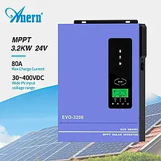 Гібридний інвертор Anern AN-SCI-EVO-3200, 24 В, 3000 Вт (безперебійник, UPS, ДБЖ), фото 2
