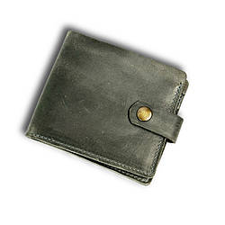 Гаманець шкіряний "Крейзі" №2 Сірий