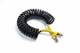 Шланг витий М16x1,5 (чорний, жовтий наконечник) 7 м (RIDER) RD 01.01.46