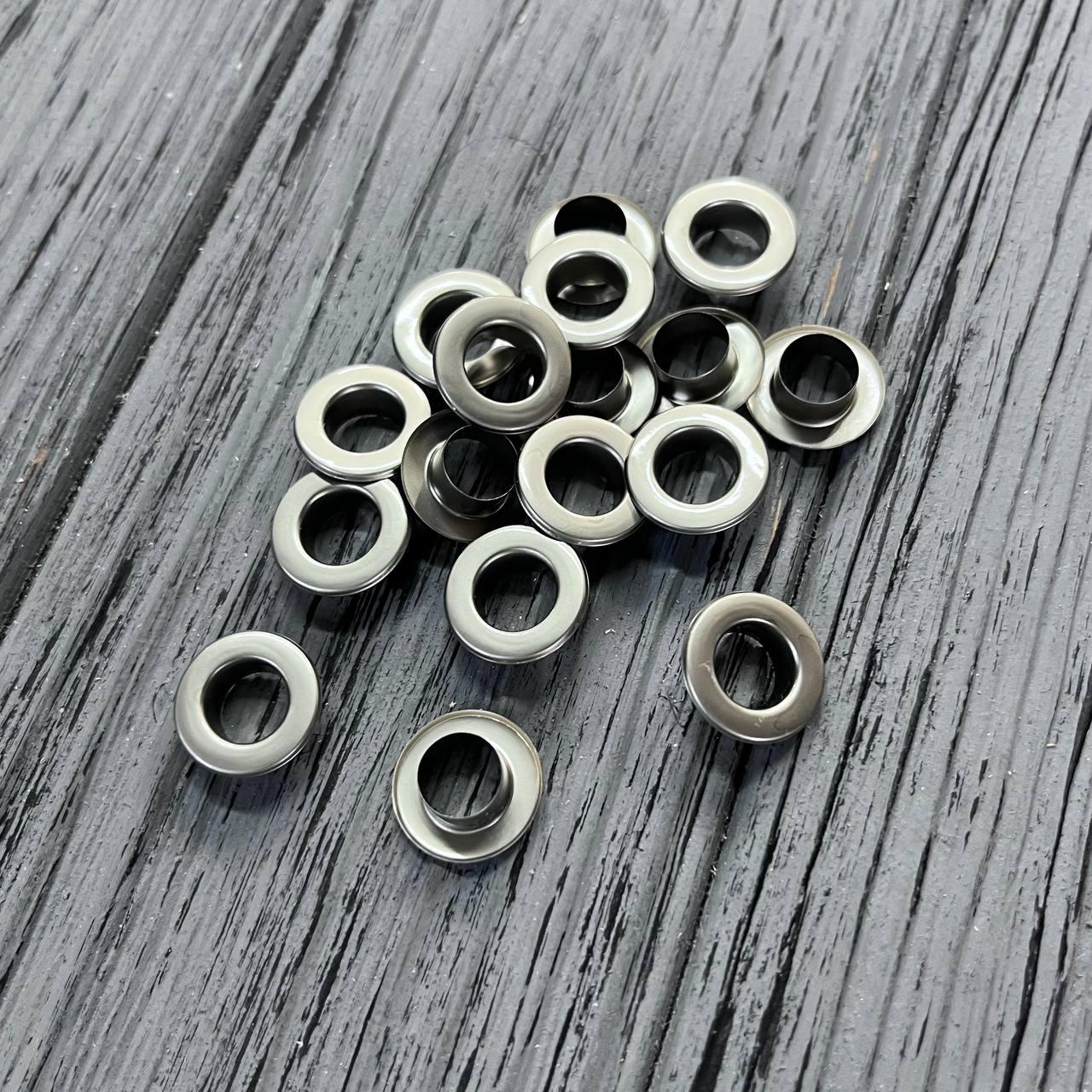 Нержавіючий люверс 8 мм Сатин (100 шт.уп.)