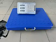 Платформна вага торгова підлогова WIFI 45x60 см MATARIX MX-443W 600кг Синя Електронна торгова вага, фото 4
