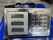 Платформна вага торгова підлогова WIFI 45x60 см MATARIX MX-443W 600кг Синя Електронна торгова вага, фото 5