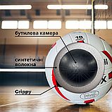 М'яч волейбольний біло-червоний ronex, Волейбольні м'ячі для тренувань, Волейбольний м'ячик Розмір 5 (RXV-2R), фото 10
