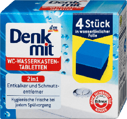 Таблетки в бачок унітазу Denkmit WC-Wasserkasten-Tabletten 4 шт