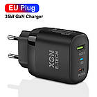 Зарядний пристрій XON PowerCharge 35W (PD35) USB Type-C (PCWB035035A1С1B 6112) Чорний, фото 2