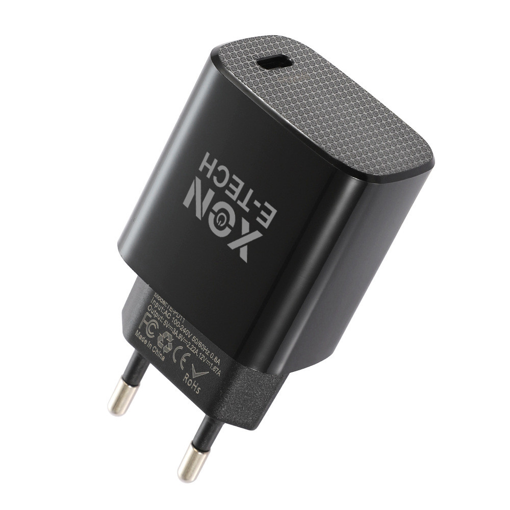 Зарядний пристрій XON PowerCharge 20W (PD20) USB Type-C (PCWB020020A0С1B 6150) Чорний, фото 1