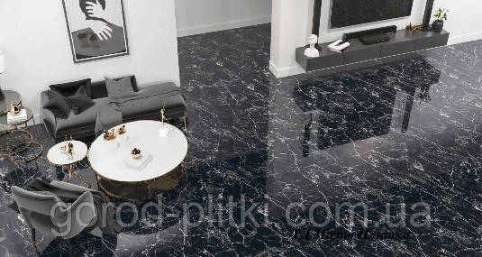 Плитка 600х1200 - керамогранит Ashford Black F P 600x1200x8 R Full