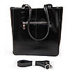 Сумка шопер жіноча шкіряна з однією ручкою ALEX RAI 8773 black, фото 3