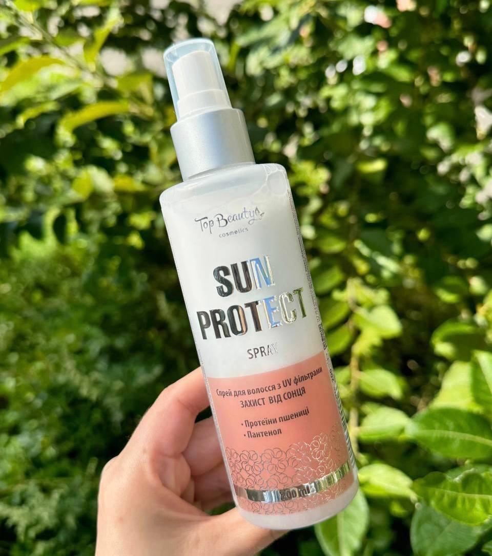 Спрей для волосся з UV фільтрами захист від сонця Top Beauty Sun Protect Spray, 200 мл