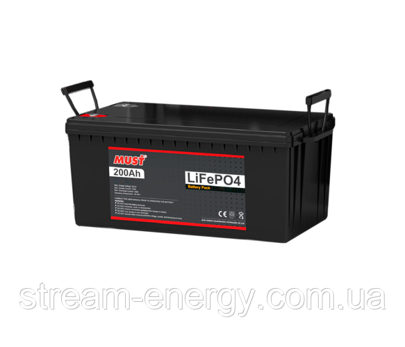 Аккумулятор батарея LiFePO4 Must 12,8V 200Ah