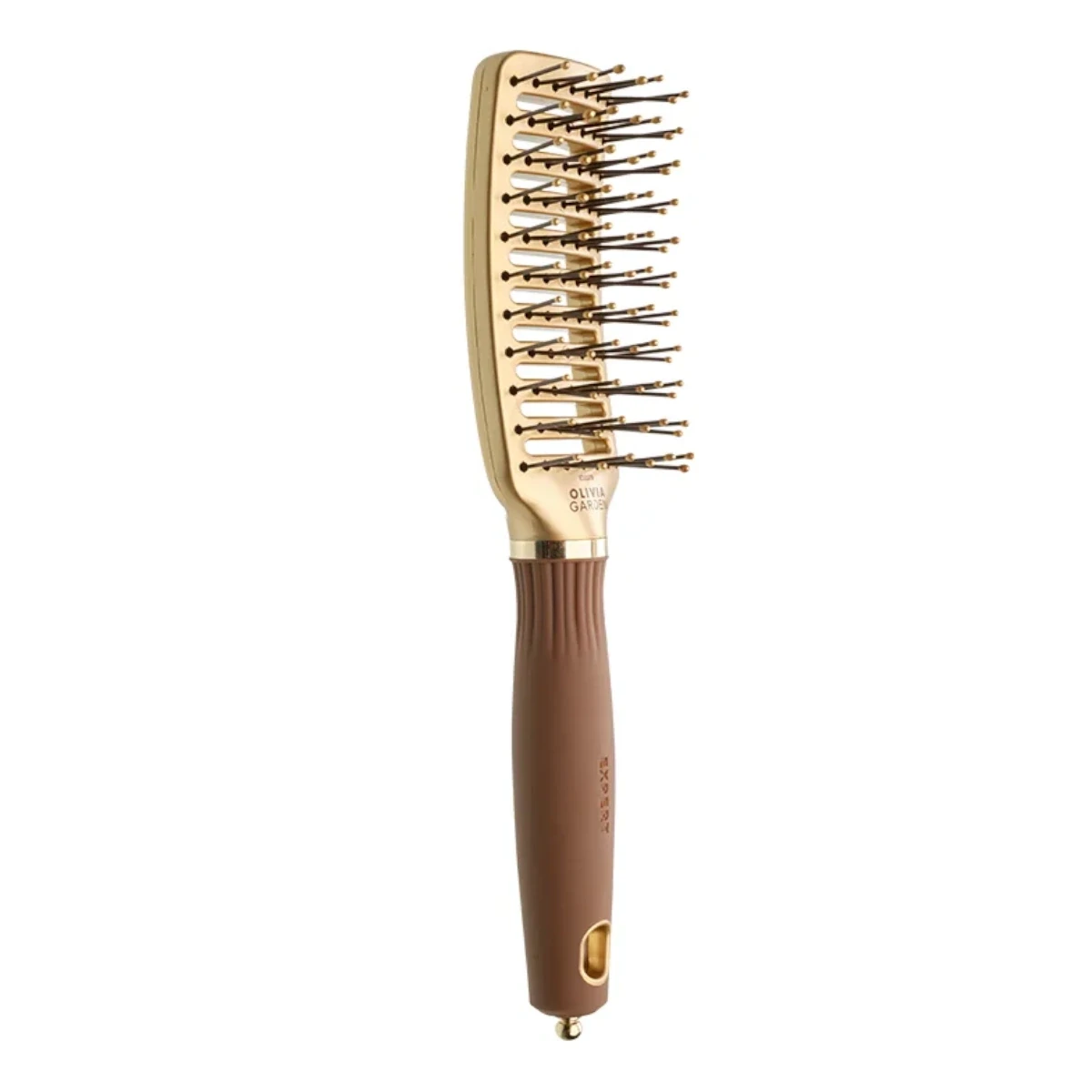 Щітка для волосся Olivia Garden Expert Style Vent Nylon Bristles Gold & Brown (OGID2075)