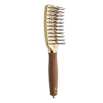 Щітка для волосся Olivia Garden Expert Style Vent Nylon Bristles Gold & Brown (OGID2075)
