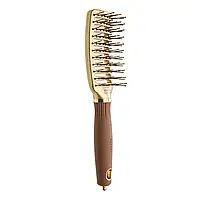 Щітка для волосся Olivia Garden Expert Style Vent Nylon Bristles Gold & Brown (OGID2075)