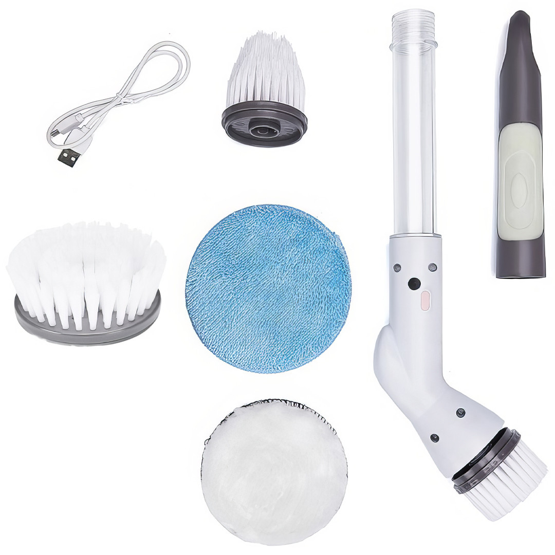 Бездротова електрична щітка для прибирання з насадками Multi-Function Brush Універсальна щітка для прибирання, фото 1