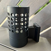 Сучасний вуличний чорний світильник під змінну лампочку (923-LYH01-1 BK)