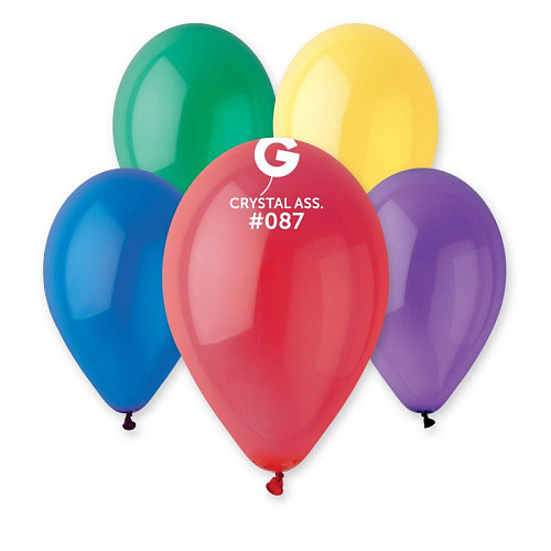 Кулі 12"/30 см Кристал Асорті 87 Gemar Balloons