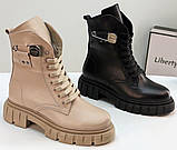 Черевики шкіряні жіночі демісезонні від виробника модель УН24-102, фото 3