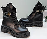Черевики шкіряні жіночі демісезонні від виробника модель УН24-102, фото 2