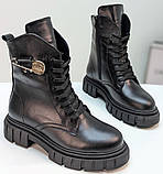 Черевики шкіряні жіночі демісезонні від виробника модель УН24-102, фото 4