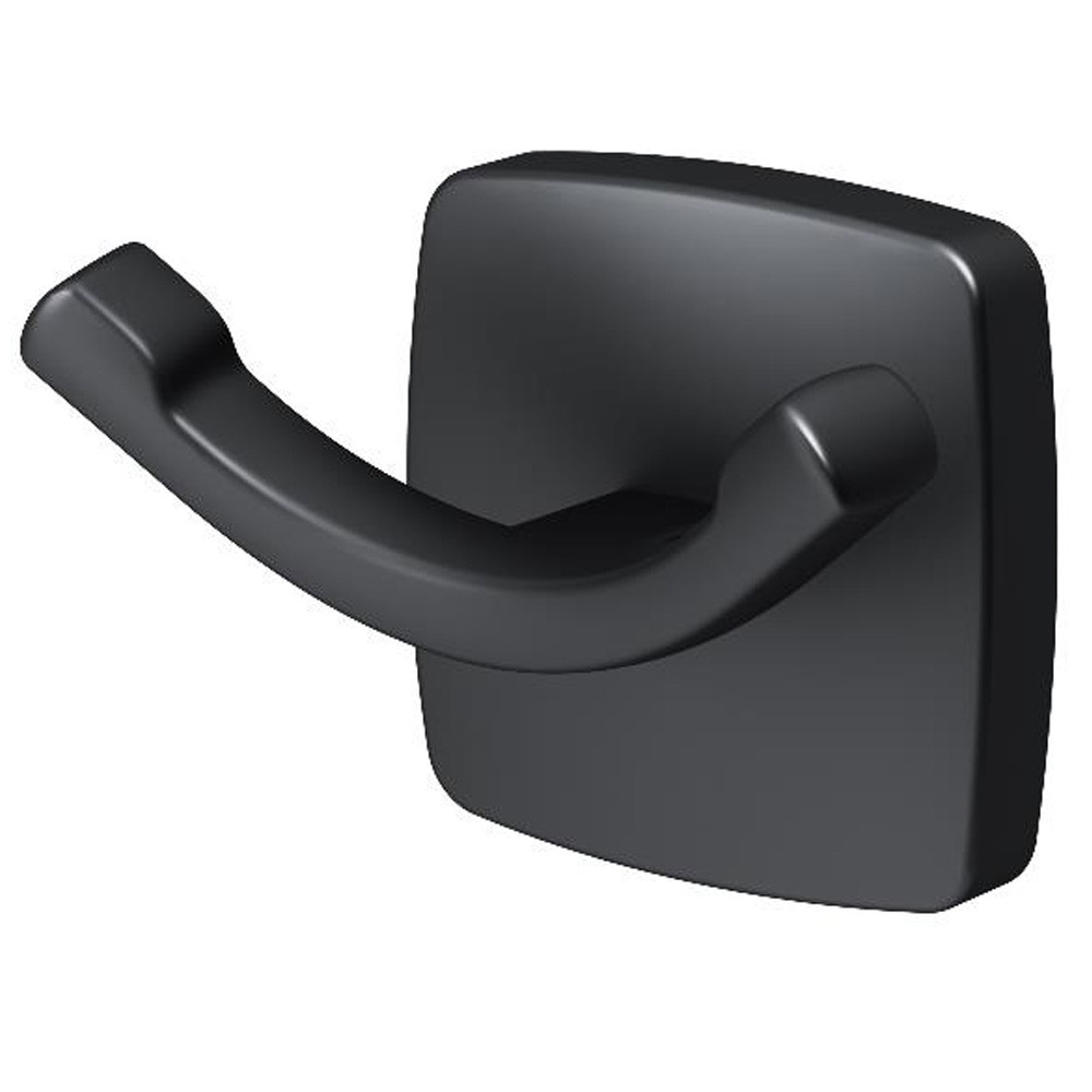 A9035622 Gem, подвійний гачок для рушників, чорний мат (1 сорт)