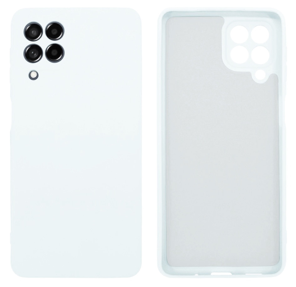 Чохол Silicone case Camera Protective для Samsung M53 (09) білий White