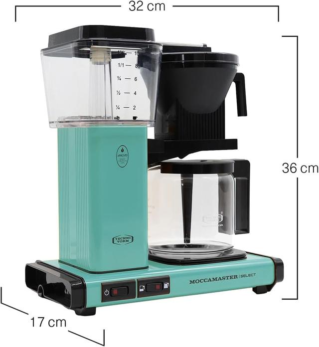 Фільтр кавоварка Moccamaster KBG Select Turquoise крапельна