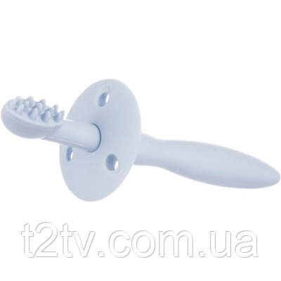 Дитяча зубна щітка Canpol babies з обмежувачем - блакитна (51/500_blu), фото 1